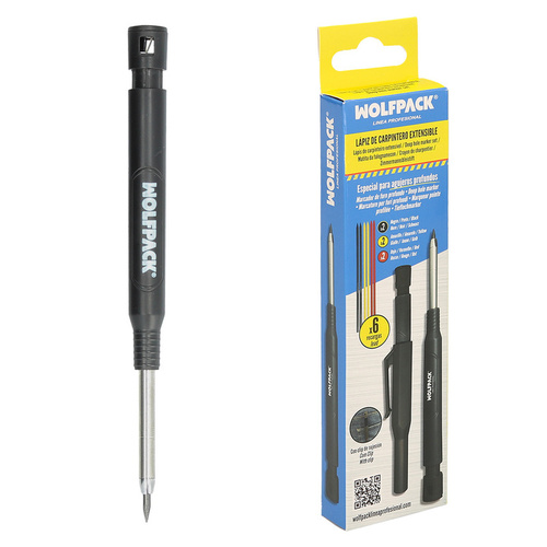 PORTAMINAS LAPIZ CARPINTERO C/6 RECARGAS AFT