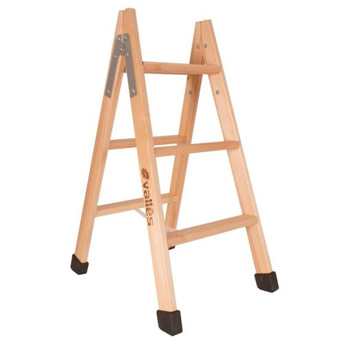 ESCALERA TIJERA MADERA 6 PELD