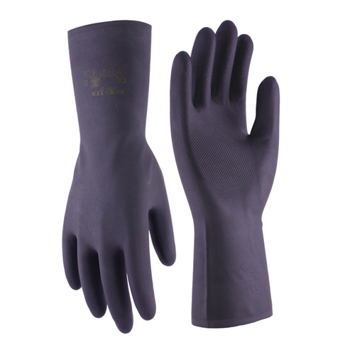 PAR GUANTE NEOPRENO  INTERIOR LATEX  FLOCADO TALLA 9