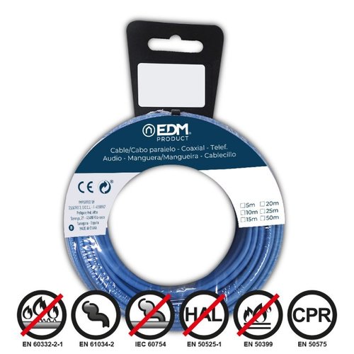 CABLECILLO 1.5 MM AZUL 25 MTS