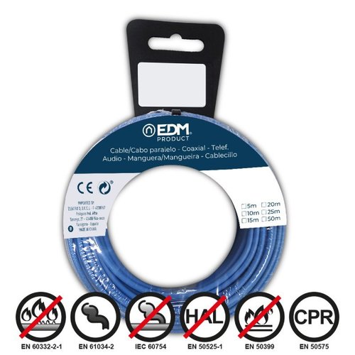 CABLECILLO 2.5 MM AZUL 25 MTS