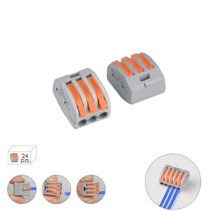 REGLETA CONEX RAP 3POL 24 UNI