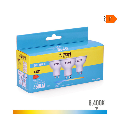 BOMBILLA LED GU10 5W 400K 3U