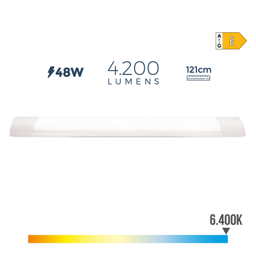 REGLETA ELEC LED 48W 121CM 640