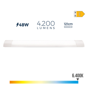 REGLETA ELEC LED 48W 121CM 640