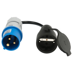 ADAPTADOR BASE 16A/220 SCHUKO C/CABLE