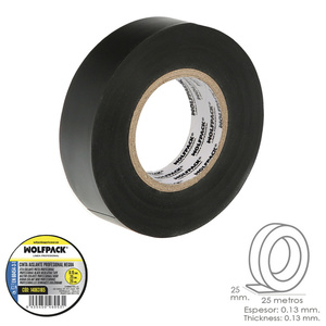 CINTA AISLANTE  PROFESIONAL  25X15MM NEGRA  AFT