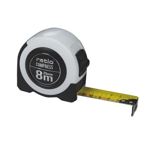FLEXOMETRO CINTA 25/8 MTS COMPRESS RATIO