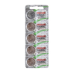 PILA BOTON MAXELL CR-2025 BL 5 UNIDADES