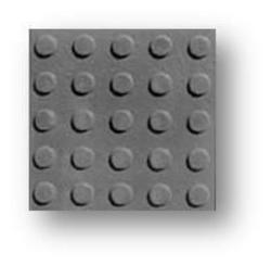M2 BALDOSA 20X20 25 BOTON GRIS