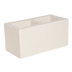 BLOQUE DOBLE ESQUINA LISO .20X20X40 BLANCO TASCA