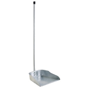 RECOGEDOR GALVANIZADO CON MANGO