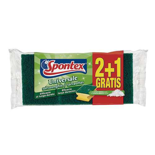ESTROPAJO SALVAUÑAS UNIV 3 UNIDAD SPONTEX
